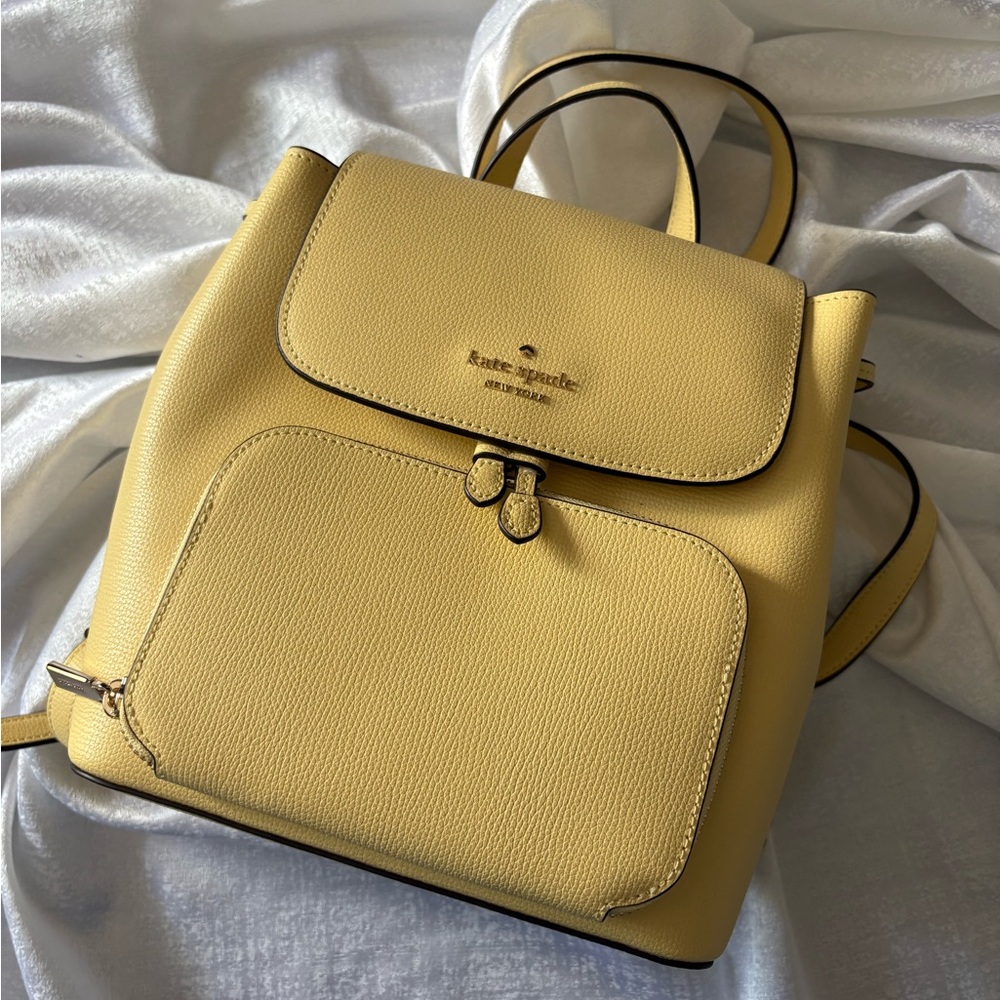 Kate Spade Yellow Minimalist Backpack